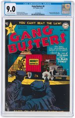 "GANG BUSTERS" #8 FEBRUARY-MARCH 1949 CGC 9.0 VF/NM.