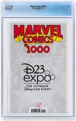 "MARVEL COMICS" #1000 OCTOBER 2019 CGC 9.8 NM/MINT (D23 EXPO EDITION).