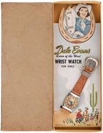 "DALE EVANS - QUEEN OF THE WEST" BOXED GIRLS' WRIST WATCH.