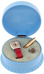 MICKEY MOUSE "HAPPY BIRTHDAY" SPECIALLY PACKAGED INGERSOLL WATCH SET.