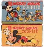 "MICKEY MOUSE COOKIES" 1930s/1940s BOX PAIR.