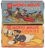 "MICKEY MOUSE COOKIES" 1930s/1940s BOX PAIR.