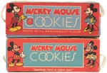 "MICKEY MOUSE COOKIES" 1930s/1940s BOX PAIR.