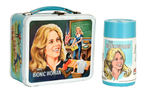 "THE BIONIC WOMAN" METAL LUNCHBOX WITH THERMOS.