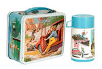 "THE BIONIC WOMAN" METAL LUNCHBOX WITH THERMOS.