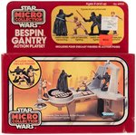 "STAR WARS MICRO COLLECTION" FACTORY SEALED BOXED ACTION PLAYSET LOT OF THREE.