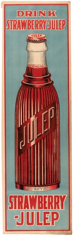 "STRAWBERRY-JULEP" SOFT DRINK ADVERTISING SIGN.
