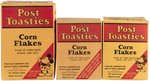 MICKEY MOUSE "POST TOASTIES CORN FLAKES" CEREAL BOX TRIO WITH "MICKEY MOUSE CUT-OUTS."