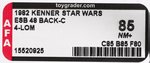 "STAR WARS: THE EMPIRE STRIKES BACK - 4-LOM" 48 BACK-C AFA 85 NM+.