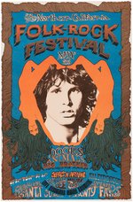 "THE NORTHERN CALIFORNIA FOLK-ROCK FESTIVAL" POSTER FEATURING THE DOORS & THE ANIMALS.