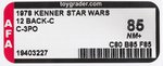 "STAR WARS - SEE-THREEPIO (C-3PO)" 12 BACK-C AFA 85 NM+.