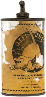 POPEYE'S PET "JEEP JUICE" OIL CAN.