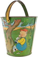 RARE "THREE LITTLE PIGS" & LITTLE RED RIDING HOOD SAND PAIL.