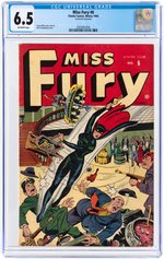 "MISS FURY" #6 WINTER 1945 CGC 6.5 FINE+.
