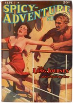 "SPICY ADVENTURE STORIES" SEPTEMBER 1939 PULP MAGAZINE.