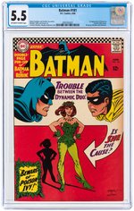 "BATMAN" #181 JUNE 1966 CGC 5.5 FINE- (FIRST POISON IVY).