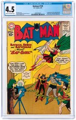 "BATMAN" #139 APRIL 1961 CGC 4.5 VG+ (FIRST ORIGINAL BAT-GIRL).