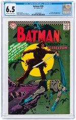 "BATMAN" #189 FEBRUARY 1967 CGC 6.5 FINE+ (FIRST SILVER AGE SCARECROW).