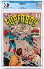 "SUPERBOY" #68 OCTOBER 1958 CGC 3.0 G/VG (FIRST BIZARRO).