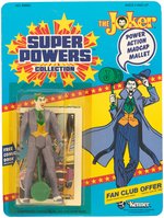 "SUPER POWERS COLLECTION - JOKER, BRAINIAC, LUTHOR, MR. FREEZE & DESAAD" CARDED FIGURE LOT OF FIVE.