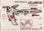 "G.I. JOE COBRA CONDOR Z25" BOXED BOMBER VEHICLE.