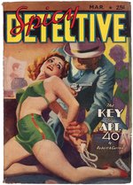 "SPICY DETECTIVE STORIES" MARCH 1939 PULP MAGAZINE.