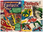 FANTASTIC FOUR LOT OF 30 SILVER AGE COMIC ISSUES AND TWO ANNUALS.