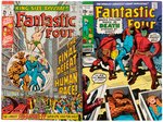 FANTASTIC FOUR LOT OF 26 BRONZE AGE COMIC ISSUES AND FOUR ANNUALS.