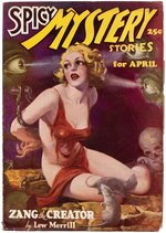 "SPICY MYSTERY STORIES" APRIL 1936 PULP MAGAZINE.