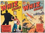 "WHIZ COMICS" LOT OF FOUR ISSUES (CAPTAIN MARVEL).