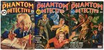 "THE PHANTOM DETECTIVE" PULP MAGAZINE TRIO.