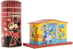 MICKEY MOUSE POST OFFICE & DONALD DUCK MECHANICAL BANK PAIR.