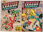 "JUSTICE LEAGUE OF AMERICA" SILVER AGE LOT OF 22 COMIC ISSUES.