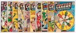 "JUSTICE LEAGUE OF AMERICA" SILVER AGE LOT OF 22 COMIC ISSUES.