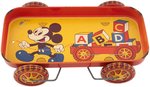 MICKEY MOUSE RARE "HAPPYNAK STEEL TRUCK" TOY WAGON.