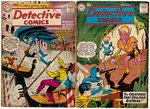 "DETECTIVE COMICS" SILVER AGE LOT OF 14 COMIC ISSUES.