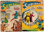 "SUPERMAN" GOLDEN/SILVER AGE LOT OF 11 COMIC ISSUES.