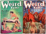 "WEIRD TALES" 1936 PULP MAGAZINE PAIR.