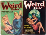 "WEIRD TALES" 1936 PULP MAGAZINE PAIR.