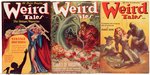 "WEIRD TALES" 1937-1938 PULP MAGAZINE TRIO.