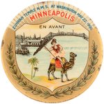MINNEAPOLIS SHRINER'S BUTTON FOR CONVENTION IN WASHINGTON, D.C. 1900.