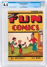 "MORE FUN COMICS" #14 OCTOBER 1936 CGC 4.5 VG+ (FIRST DR. OCCULT).