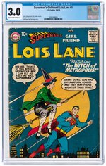 "SUPERMAN'S GIRLFRIEND LOIS LANE" #1 MARCH-APRIL 1958 CGC 3.0 G/VG.