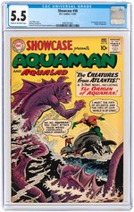 "SHOWCASE" #30 JANUARY-FEBRUARY 1961 CGC 5.5 FINE- (FIRST AQUAMAN TRYOUT ISSUE).