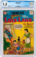 "SHOWCASE" #9 JULY-AUGUST 1956 CGC 1.5 FAIR/GOOD (FIRST LOIS LANE TRYOUT ISSUE).