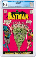 "BATMAN" #171 MAY 1965 CGC 6.5 FINE+ (FIRST SILVER AGE RIDDLER).