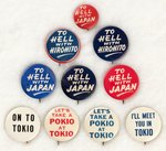 "TO HELL WITH" JAPAN AND HIROHITO PLUS "ON TO", "TAKE A POKIO", AND "MEET YOU" IN/AT TOKIO" 10 DIFF.