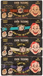 "HOWDY DOODY EVER TICKING TOY WATCH" CARDED LOT.