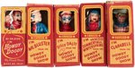 "HOWDY DOODY SHOW" PLASTIC FIGURES WITH MOVABLE MOUTHS BOXED SET.