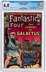 "FANTASTIC FOUR" #48 MARCH 1966 CGC 6.0 FINE (FIRST SILVER SURFER & GALACTUS).